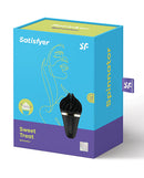 Satisfyer Sweet Treat Clitoral Stimulator Black and Gold product packaging with elegant design and modern branding.