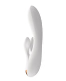 Satisfyer Double Flex Rabbit Vibrator White offering blended G-spot and clitoral stimulation in a flexible design.