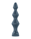 Satisfyer Lolli Plug 1 Vibrating Anal Plug Dark Teal designed for pleasure with diamond-shaped beads and dual motors.