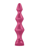 Satisfyer Lolli Plug 1 Vibrating Anal Plug Berry in a playful pink design with graduated shape for beginners and experts.
