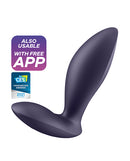 Satisfyer Power Plug App Controlled Anal Vibrator Plum with app compatibility and innovation award.