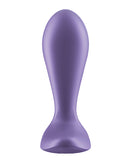 Satisfyer Intensity Vibrating Anal Plug Purple featuring a sleek, ergonomic design for enhanced anal pleasure.