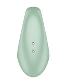 Satisfyer Perfect Pair 3 Vibrating Cock Ring Green top view, featuring buttons for vibration control.