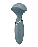 Satisfyer Mini Wand-er Silicone Wand Vibrator Grey for soothing full-body massages in a compact design.