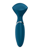 Satisfyer Mini Wand-er Vibrating Massager Blue, compact travel-friendly design for soothing massages.