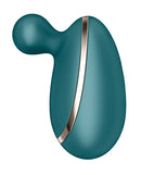 Satisfyer Spot On 1 Lay-On Clitoral Vibrator Green showcasing its ergonomic design and flexible tip for precise stimulation.