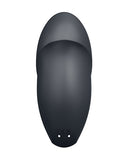 Satisfyer Tap & Climax 1 Tapping Clitoral Vibrator Grey top view showcasing its sleek design.