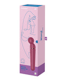 Satisfyer Planet Wand-er Vibrating Massager Berry packaging with elegant design and rounded head for relaxation.
