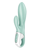 Satisfyer Air Pump Bunny 5+ Rabbit Vibrator Mint with dual motors and inflatable shaft for enhanced pleasure.