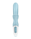 Satisfyer Love Me Rabbit Vibrator Blue with dual motors for clitoral and G-spot stimulation.