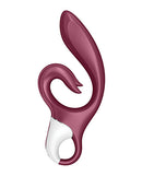 Satisfyer Love Me Rabbit Vibrator Red for simultaneous clitoral and G-spot stimulation with powerful vibrations.