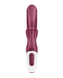 Satisfyer Love Me Rabbit Vibrator Red with dual motors for clitoral and G-spot stimulation, featuring sleek design.