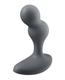 Satisfyer Deep Diver Vibrating Anal Plug Grey showcasing its unique design and comfortable shape for vibrating play.