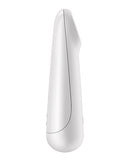Satisfyer Ultra Power Bullet 3 Vibrator White side view showcasing its sleek design and soft silicone tip.