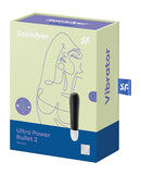 Satisfyer Ultra Power Bullet 2 Vibrator Black packaging with sleek design and product details