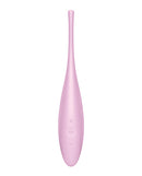 Satisfyer Twirling Joy App Controlled Vibrator Pink with a sporty design and rounded tip for precise stimulation.