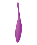 Satisfyer Twirling Joy App Controlled Vibrator Purple, sleek massager for precision stimulation.