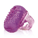 Ling O Vibrating Tongue Ring in purple, designed for enhanced intimate play with ergonomic and body-safe features.