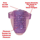 Ling O Vibrating Tongue Ring with easy on/off button and pleasure bumps for enhanced pleasure.