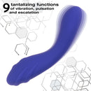 CalExotics Connect Warming App Compatible Wand Purple showcasing 9 tantalizing functions of vibration, pulsation, and escalation.