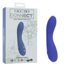 CalExotics Connect Warming App Compatible Wand Purple displayed in packaging, showcasing its sleek design and technology features.