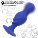 CalExotics Connect Advanced App Compatible Probe Purple showcasing 9 tantalizing functions of vibration, pulsation, and escalation.