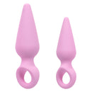 First Time Booty Silicone Probe Duo Pink, a beginner-friendly anal training set in pink silicone.