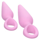 First Time Booty Silicone Probe Duo Pink, beginner-friendly anal training set for comfortable exploration.