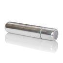 Rechargeable Silver Bullet Vibrator in sleek silver design for discreet and targeted stimulation.