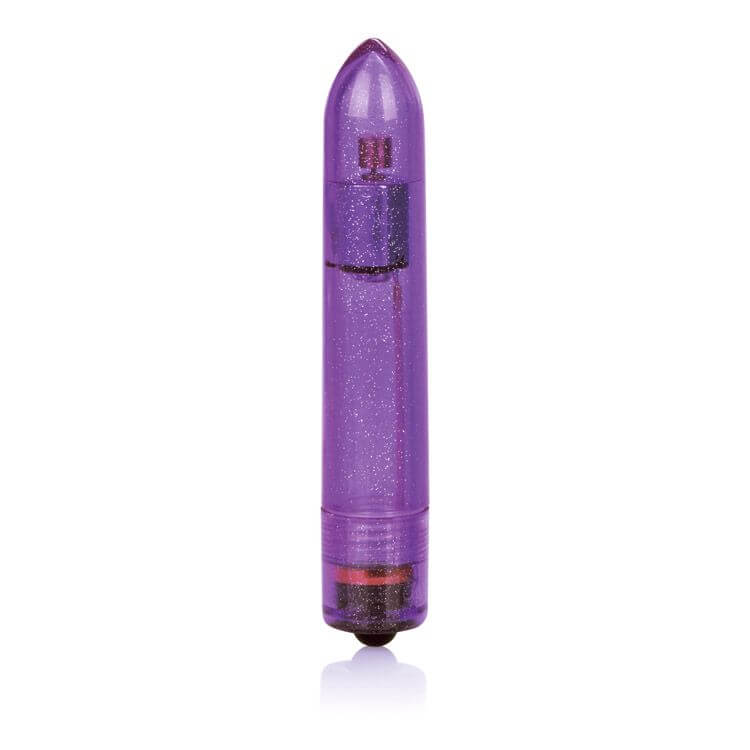 Shane's World Sparkle Bullet Vibrator in Purple with glittery finish for discreet and powerful sensations.