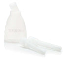 Ultimate Douche White anal hygiene system with two attachments and squeeze bottle for ease of use.