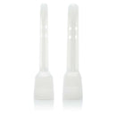 Two interchangeable nozzles for the Ultimate Douche White anal hygiene system, designed for comfort and cleanliness.