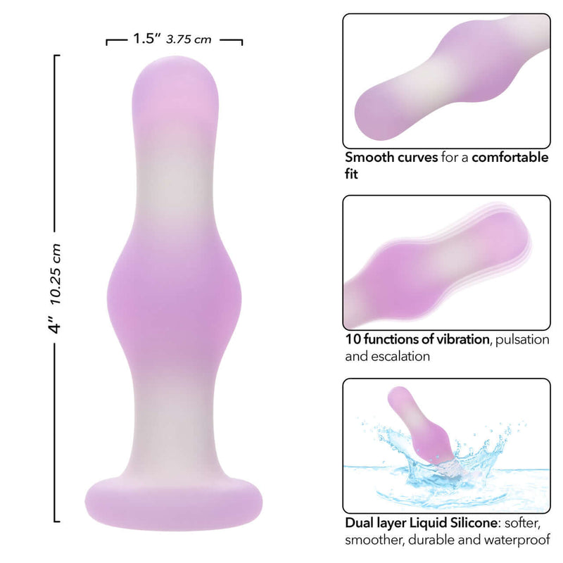 Lavender Haze Bulb Probe - Dual-layer Silicone Vibrating Probe with Smooth Curves and 10 Dynamic Vibration Functions