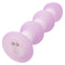 Lavender Haze Beaded Probe - Dual Layer Liquid Silicone Vibrating Anal Stimulator with Smooth Beads for Dynamic Sensation and Intensity.