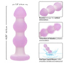 Lavender Haze Beaded Probe with dual layer liquid silicone, 10 vibration functions, and a stimulating beaded design