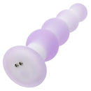 Lavender Haze Beaded Curved Rechargeable Probe Purple features a sleek design with a textured surface for stimulation.