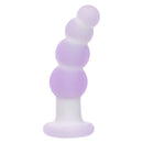 Lavender Haze Beaded Curved Rechargeable Probe Purple with textured design for targeted internal stimulation.