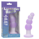 Lavender Haze Beaded Curved Rechargeable Probe Purple displayed in packaging with a sleek curved design.