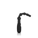 Booty Call Booty Flexer Black Vibrating Anal Bead Probe, a flexible body-safe anal toy for targeted stimulation.