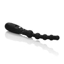 Booty Call Booty Flexer Black Vibrating Anal Bead Probe designed for targeted stimulation and customizable vibration.