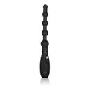 Booty Call Booty Flexer Black Vibrating Anal Bead Probe designed for customizable stimulation and movement.