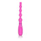 Pink vibrating anal bead probe with flexible, tapered design for enhanced prostate and anal stimulation.