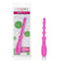 Pink Booty Flexer vibrating anal bead probe by CalExotics, featuring flexible design and 3-speed vibration, shown in packaging.