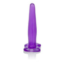 Silicone Tee Probe Purple Slim Anal Butt Plug by California Exotic Novelties for comfortable anal play