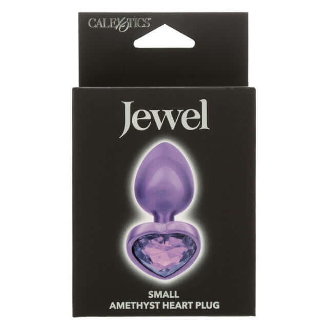 JEWEL SMALL AMETHYST HEART PLUG-1