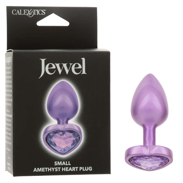 JEWEL SMALL AMETHYST HEART PLUG-3