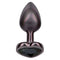 JEWEL SMALL BLACK DIAMOND HEART PLUG-0