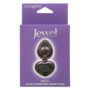 JEWEL SMALL BLACK DIAMOND HEART PLUG-1