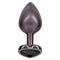 JEWEL LARGE BLACK DIAMOND HEART PLUG-0