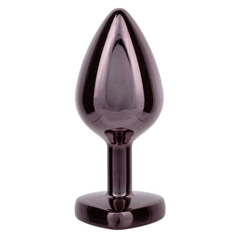 JEWEL LARGE BLACK DIAMOND HEART PLUG-3